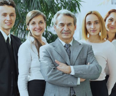 işadamı ve başarılı bir iş takım ofisi