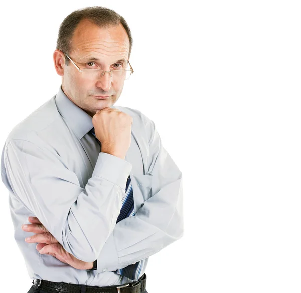 Portrait of the psychologist - consultant on white background — Stock Photo, Image