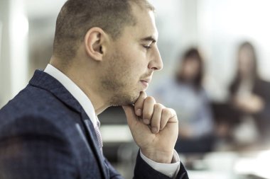 iş takım arka plan üzerinde işyerinde üst düzey Yöneticisi