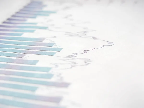 Imagen conceptual de la recopilación de datos y del trabajo estadístico: el gráfico empresarial —  Fotos de Stock
