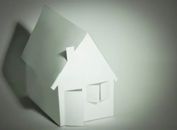 Papel casa papel background.the concepto de una hipoteca — Foto de Stock