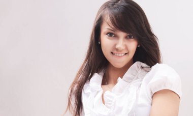 portre. başarılı bir genç çalışanı portresi.