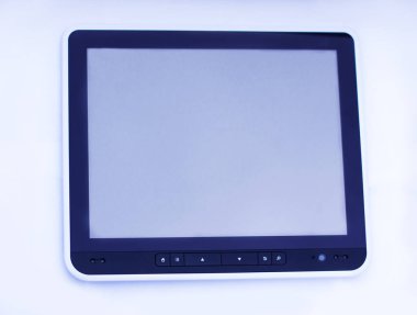izole kırpma yolu ile beyaz üzerine siyah tablet pc