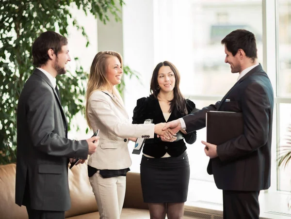 Business meeting handshake parceiros de negócios — Fotografia de Stock