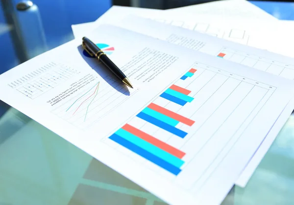 Financial and business color charts — Stock Photo, Image