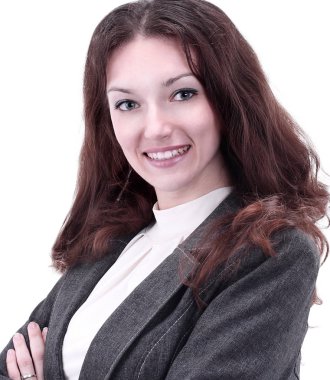 bir başarılı bir iş kadını closeup portresi.