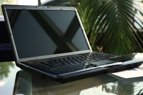 Closeup photo of laptop — Stock Photo, Image