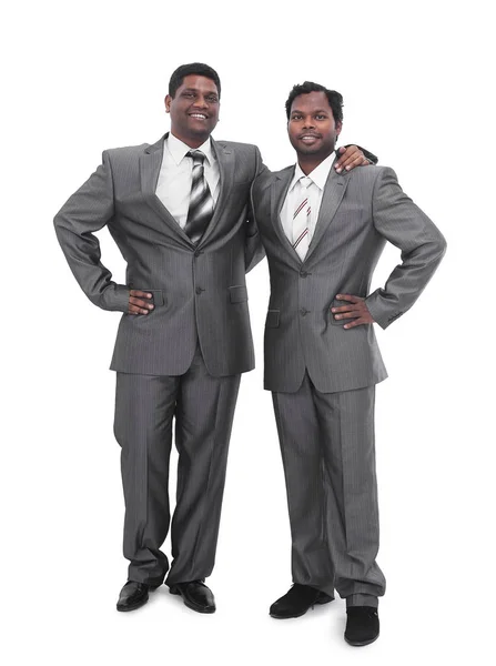 Porträt zweier Geschäftspartner. Isoliert auf weiß — Stockfoto