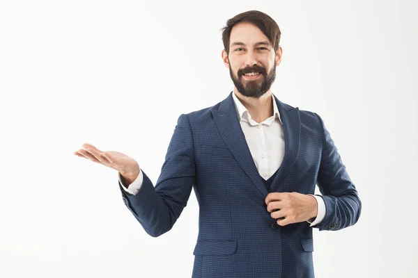 Concepto de éxito empresarial - un retrato de un hombre de negocios seguro — Foto de Stock