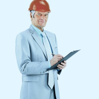 Yaş, bir plan ile mühendis raporları.