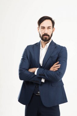 İş başarısı konsepti - kendine güvenen bir işin portresi