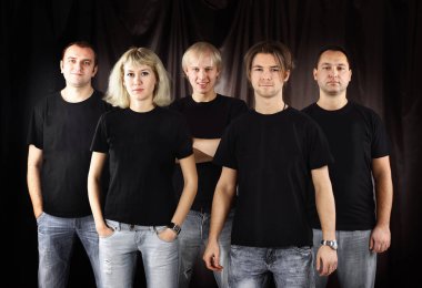 öğrencilerin müzikal grup closeup.Portrait.