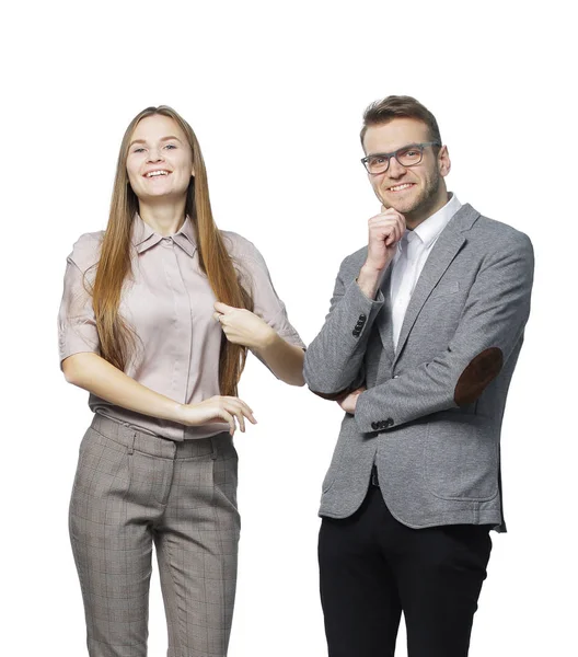 Close-up van een groep succesvolle jongeren — Stockfoto