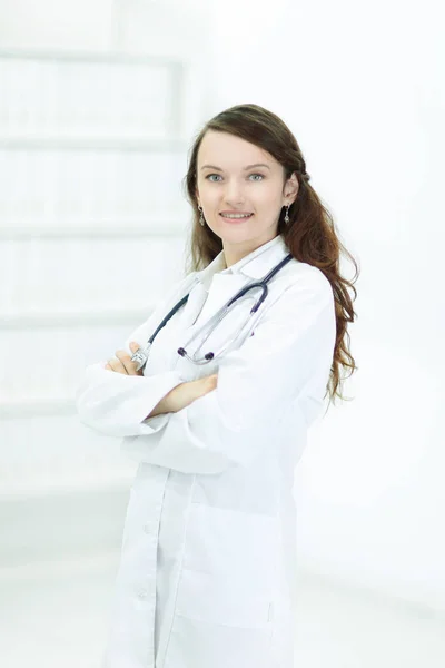 Retrato de uma médica do terapeuta . — Fotografia de Stock