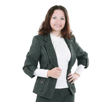 modern iş women.isolated bir beyaz