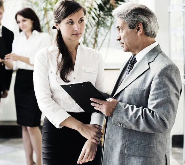 Empresarios Colegas Trabajo en equipo Reunión Seminario Conferencia — Foto de Stock