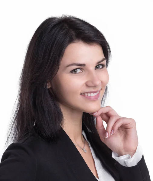 Close up. portrait of a young business woman — Stock Photo, Image