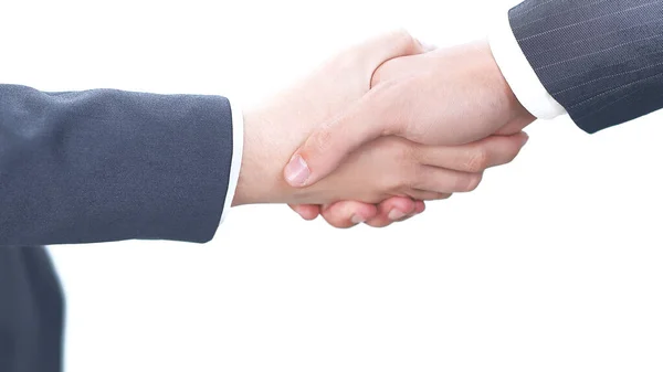 Closeup.the handshake parceiros de negócios. . o conceito de partne — Fotografia de Stock