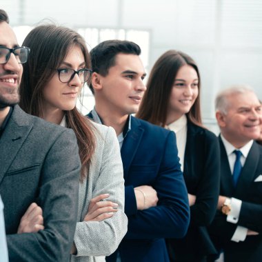 professional team of business people standing together.