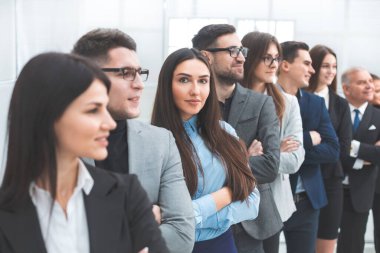 professional team of business people standing together.