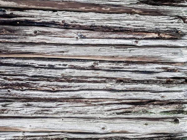 Fecha. um fragmento de uma parede de madeira  . — Fotografia de Stock
