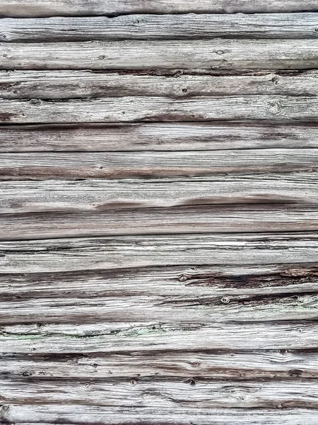 De cerca. un fragmento de una pared de madera  . — Foto de Stock