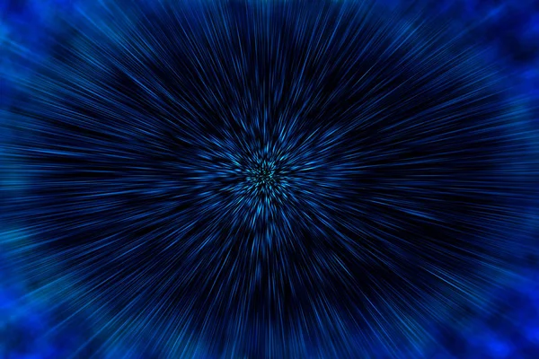 Ilustración Velocidad Warp Viajar Cosmos Con Estrellas Planetas —  Fotos de Stock