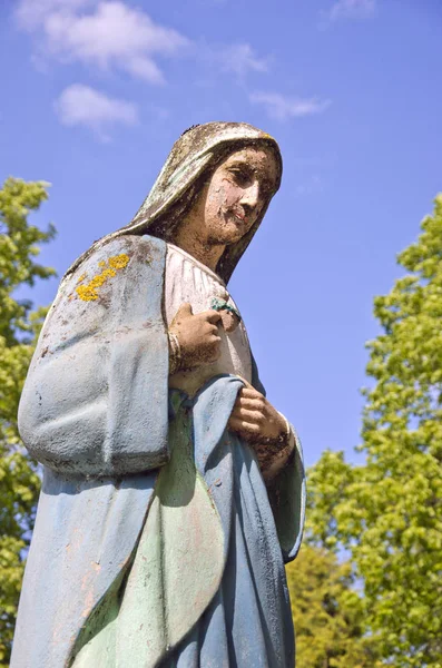 Antigua escultura del fragmento de Santa María —  Fotos de Stock