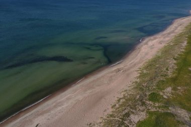 Baltık kıyı şeridi yaz sonu, Litvanya, hava manzarası