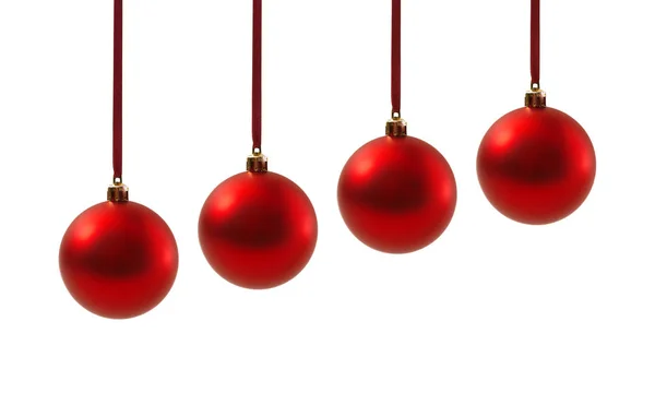 Kerstballen geïsoleerd op een witte achtergrond Nieuwjaar — Stockfoto