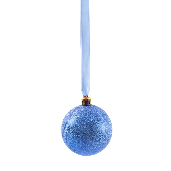 新年の白い背景で隔離のクリスマス ボール — ストック写真