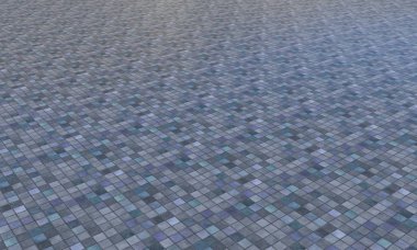 Pavimento a mosaico con piastrelle renk katmanı