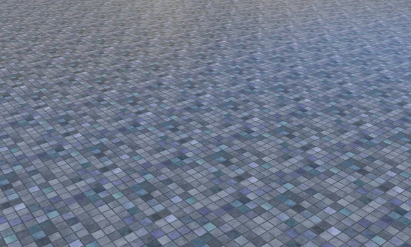 Pavimento Mosaico Con Piastrelle Colorate Quadrate — Stock fotografie