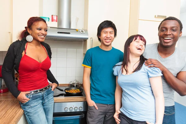Friends Having A Dinner Party — Stock Photo, Image
