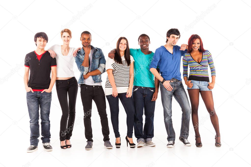 Multi-ethnic Group Of Young Adults