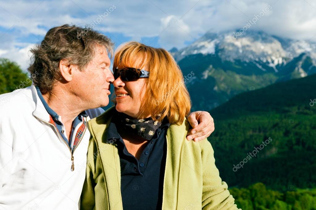 Hiking Senior Couple