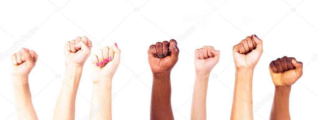 Multi-ethnic Young Adults Hands