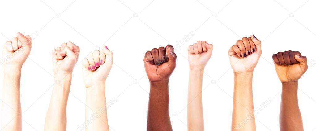 Multi-ethnic Young Adults Hands