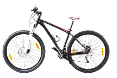 Mountain Bike With 29 Inch Wheels On White clipart