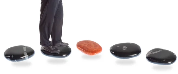 Stepping Stone Concepts: Risk — Stock Photo, Image