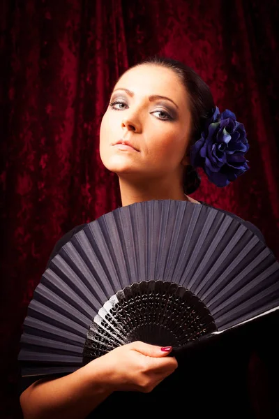 Young Woman With Fan