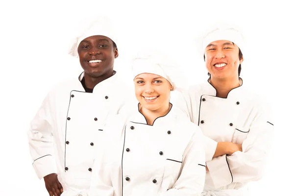 料理人の多民族のグループ — ストック写真