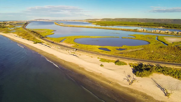 Plajın havadan görünüşü