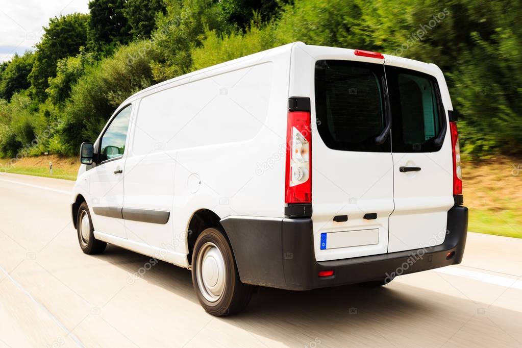 Delivery Van on the Highway