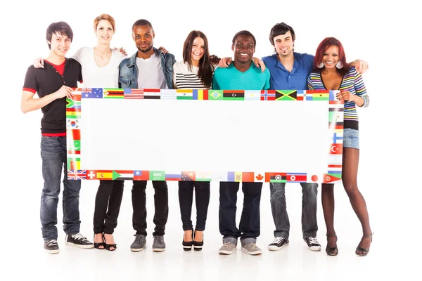 Multi-ethnic Group Of Young Adults — Stock Photo, Image