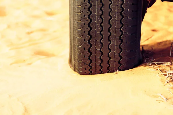 Lapos gumi, a homok dűne — Stock Fotó