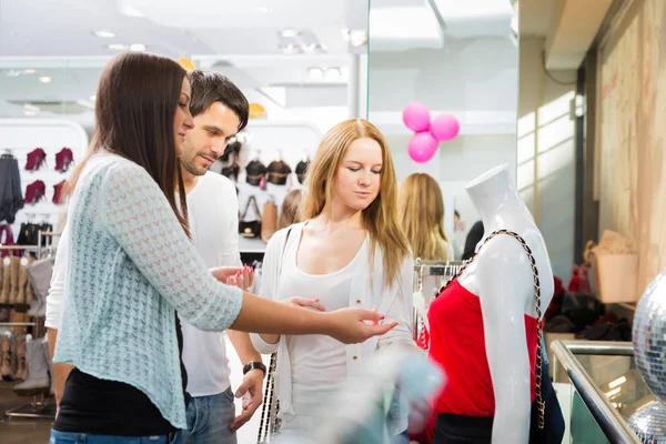 Friends Shopping For Clothes Royalty Free Stock Images