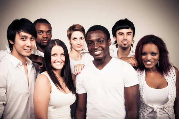 Multi-ethnic Group Of Young Adults — Stock Photo, Image