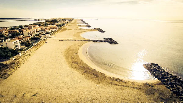Luchtfoto van een strand — Stockfoto