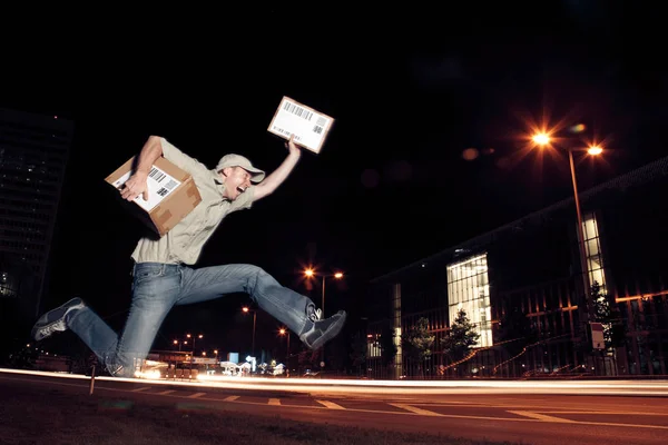 Overnight Parcel Delivery — Stock Photo, Image